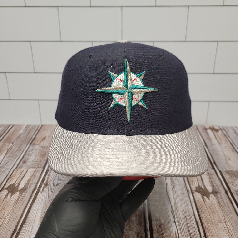 New Era Seattle Mariners Vintage Diamond Collection Wool Fitted Size 7 /14 90's